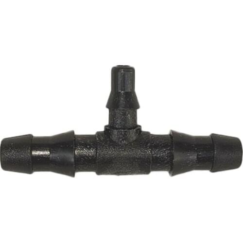 50 Pcs 4/7mm to 3/5mm Hose Connector Garden Irrigation Barbed Connector Barbed Tee Three-way Garden Hose Coil Connector