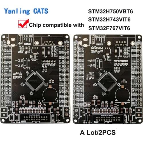 STM32H7 Empty Development Board DIY Welding Arm Cortex M7 MCU STM32H750VBT6 STM32H743VIT6 STM32F767VIT6 LQFP100 2PCS ZL-10