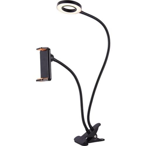 Live Network Red Fill Light LED Dimming Color Anchor with Goods Mobile Phone Selfie Bracket USB Plug-in Table Lamp with Clamp