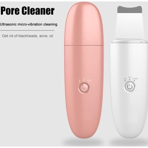 Ultrasonic Skin Scrubber Deep Face Cleaning Facial Massager Cleaner Ion Acne Blackhead Removal Peeling Pore Cleaner Tools