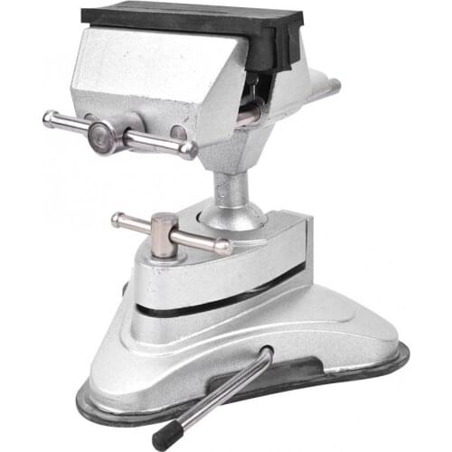 Suction Type Aluminum Alloy Bench Vise 360 Degree Rotation Vacuum Universal Vise Table Clamp 70mm Adjustable Range