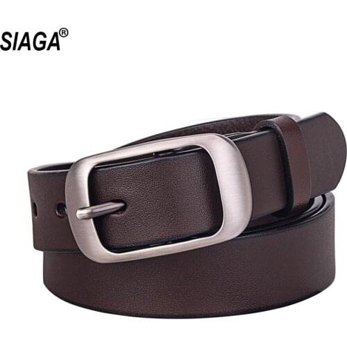 2020 New Design Top Quality Smooth Cowhide Leather Belts for Unis Ladies Belt Jean Female Accessories 2.8cm Wide NSG932