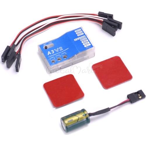 3 Axis Gyro A3 V2 Aeroplane Flight Controller Stabilizer for RC Airplane Fixed-wing Fixed wing Copter