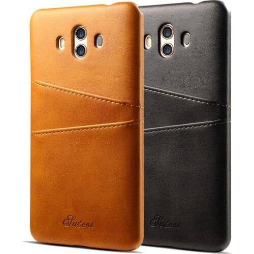 4 Colors for Huawei Mate 10 Back Cover Phone Case for HUAWEI Mate10 Free Shipping With Card Holder Pocket