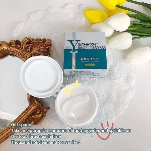 50g Teeth Whitening Remove Smoke Stains Tea Stains Fresh Breath Powder Tooth Bleaching Oral Cleaning Tooth Care