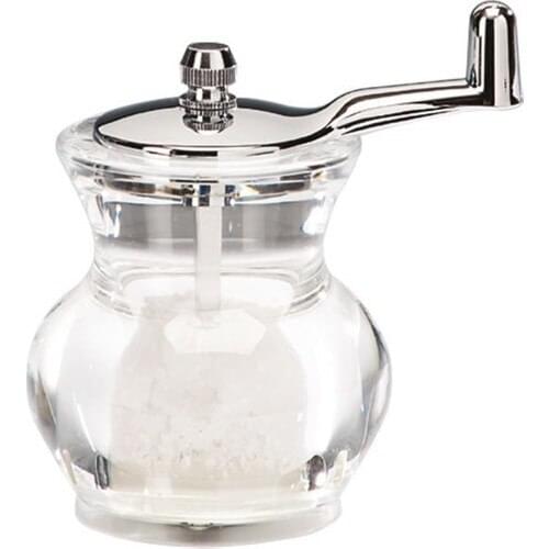 Zicco Acrylic Salt Mill Pepper Grinder 10 cm