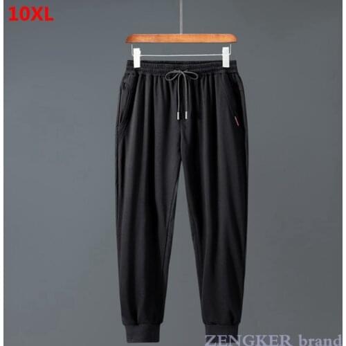 Autumn oversized mens trousers extra-large size mens trendy pants, casual pants 10XL 9XL joggers men