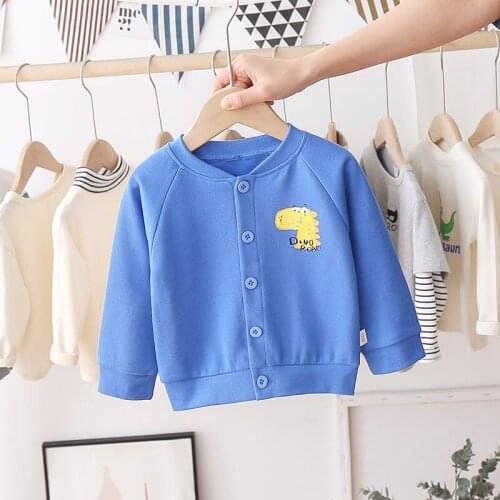 Windbreaker Kids Jacket Boys Cute Cartoon Animal Jacket Baby Outerwear Coats Boys Kids Hooded Children Jacket Clothing 0-5 Years