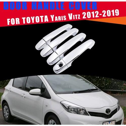 For Toyota Yaris Vitz XP130 2012 2013 2014 2015 2016 2017 2018 2019 Chrome Door Handle Cover Exterior Car Styling Accessories