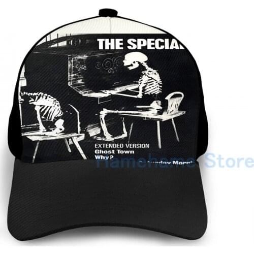 Fashion The Specials (Ghost Town) Basketball Cap men women Graphic print black Unisex adult hat