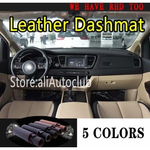 For Kia Carnival YP 2015 2016 2017 2018 2019 2020 Leather Dashmat Car Styling Covers Dash Mat Dashboard Carpet Accessories