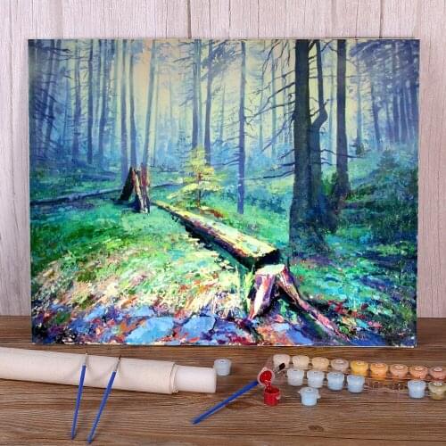 Landscape est. Etude Paint By Numbers Package Acrylic Paints 50*70 Picture By Numbers Photo Home Decor Crafts Wholesale