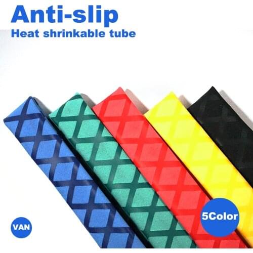 Anti-slip heat shrink tube for fishing rod DIY electrical insulation 5 colors 1M 15/18/20/22/25/28/30/35/40/50mm