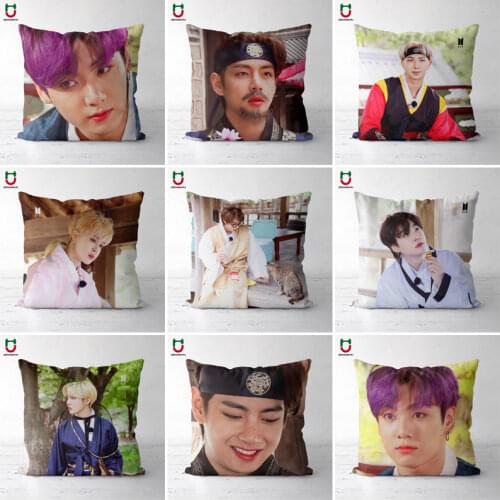 Kpop Cushion Kpop Pillowcase Butter Version 15 JK SUGA JINMIN JIN V Cushion Cover Square Poszewka 40x40CM 45x45CM