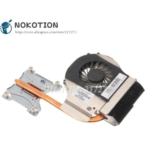 NOKOTION 606013-001 Heatsink and FAN for HP G62 G72 G72T CQ72 615849-001 605903-001 PC Radiator