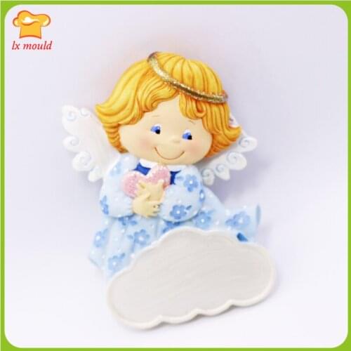 Angel Heart Silicone Mould is Suitable for Fondant Dry Pace Chocolate Craft Mold