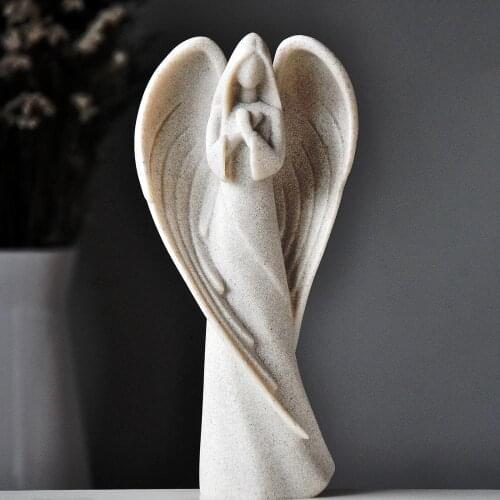 Character Statue Guardian Angel Decoration Arrangement Living Room Studio Creative Crafts European Retro Home Jewelry