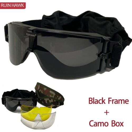 Tactical Glasses Military Goggles Windproof Hiking UV Protection Glasses Shooting Hunting Fishing Glasses Shooting Glasses