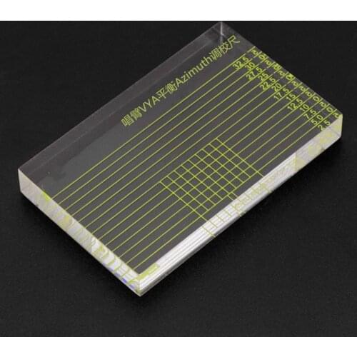 LP Vinyl Record Player Measuring Phono Tonearm LP Azimuth Adjustment VTA/Cartridge Balance Ruler with Storage Bag