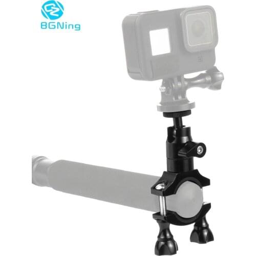 360 Degree Rotation Bicycle Handlebar Mount Holder Tubular Clip Bracket Clamp Adapter for GOPRO Hero 8 7 6 5 4 yi Action Cameras