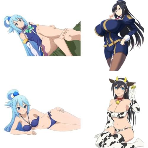 Car Sticker Funny Sexy Girl Kono Subarashii Sekai Ni Shukufuku Wo! Anime JDM Vinyl Decal Car Styling Decorative PVC