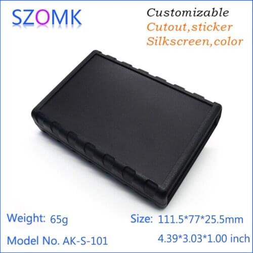 1 piece, 111.5*77*25.5mm szomk abs plastic housing for electronics project enclosure plastic box for electronic project
