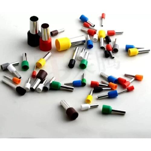 100PCS E7508 Insulated Ferrules Terminal Block Cord End Wire Connector Electrical Crimp Terminator E0508 E1008 E1508 E2508