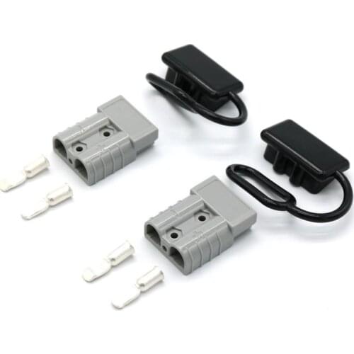 2pcs Battery Connector Kit 50A Winch Trailer Power Plug Durable