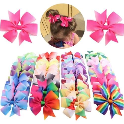 40Pcs Baby Girls Hairpins Toddler Kids Colorful Party Wedding Pageant Princess Hairgrips Boutique Bow Alligator Barrettes