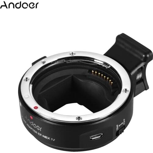Andoer EF-NEX IV Auto Focus Lens Mount Adapter for Canon EF/EF-S mount lens to Sony E Mount Series Mirrorless Cameras