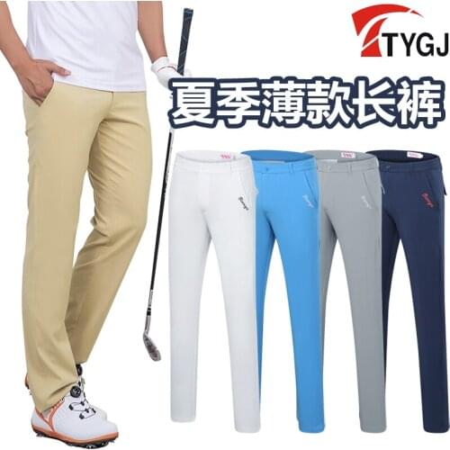 Golf Pants Men GolfTrousers Mens Thin Sunscreen Ttrousers Slim straight ball Pants Spring summer Clothing Casual Sweatpants