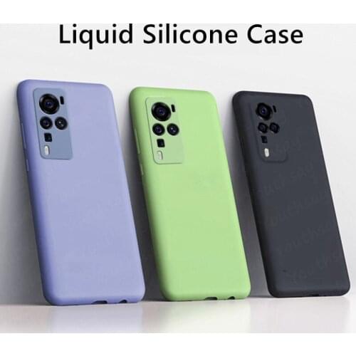 For Vivo X60 Pro Plus Case For Vivo X60 Pro Plus Cover Liquid Silicone Rubber Soft Shell Funda For Xivo X60 Pro Case
