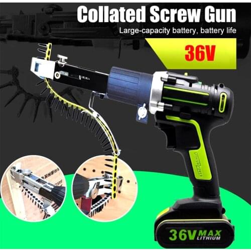 Electric screwdriver Automatic Chain Nail Gun Adapter Screw Gun Electric Drill Woodworking Tool Cordless Power Drill Attachment