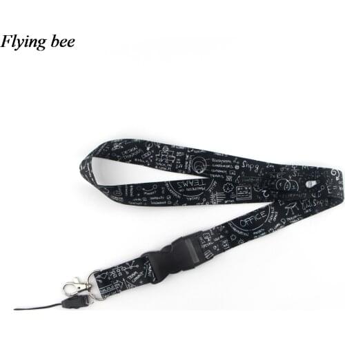 Flyingbee Mathematics Lanyard Phone Rope Keychains Phone Lanyard for Keys ID Card Lanyards For Men Women X0871