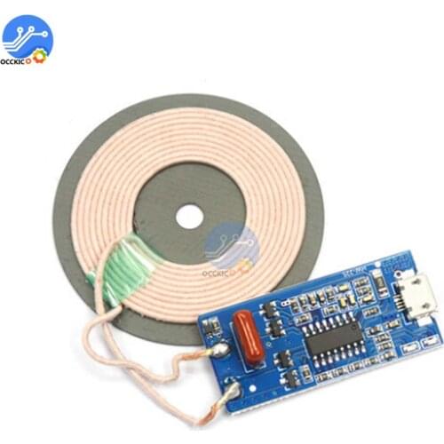 HW-225 5V 1A 5W Wireless Charging Module Transmitter with LED Indicator FOD Function Support WPC Reciever for Battery Charger