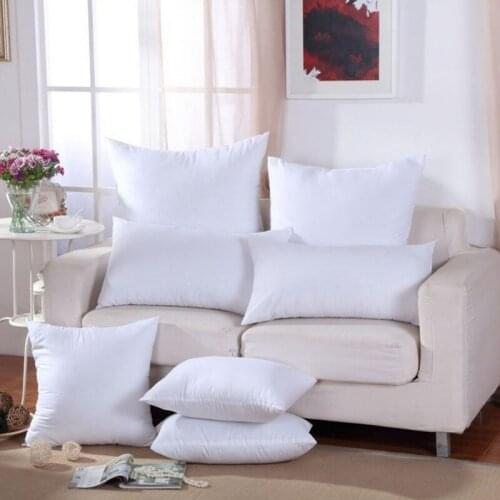 Classic 9 Size White Soft Head Pillow Solid Pure Cushion Core Inner PP Cotton Filler Customized Healthcare Cushion Filling