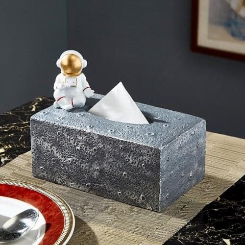 Creative cartoon aerospace style fun decorative tissue box Yearning for space modern art tissue boxs