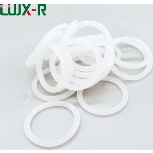 LUJX-R 4mm Thickness O-Ring Seal Food Grade White Silicone Gasket OD95/110/125/140/155mm O Ringen Washer O Type Rings Sealing