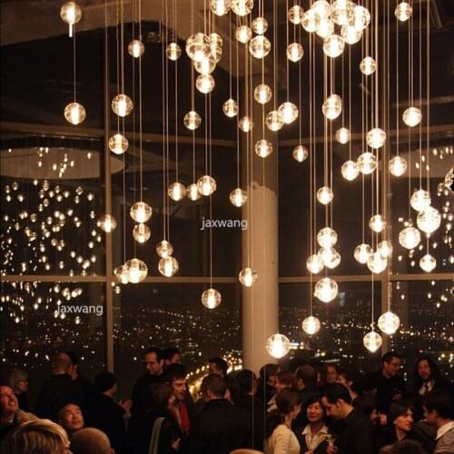 Nordic Complex Spiral Staircase Chandelier Long Chandelier Villa Post Modern Restaurant Crystal Lamp Tooling Chandelier New