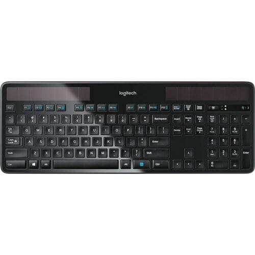 Logitech New genuine Bluetooth Solar 2.4 GHZ wireless keyboard K750 light energy power supply Suitable for computer office
