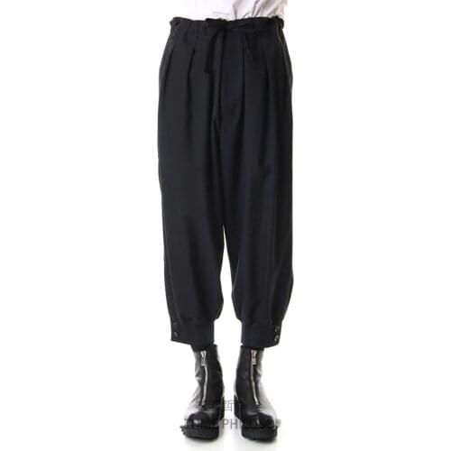 New 2020 Mens Hair Stylist fashion Casual cropped pants Harem Pants plus size costumes