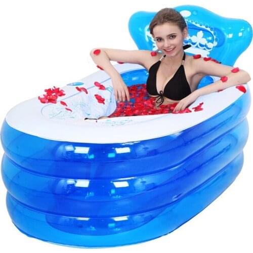 Portable toilet bathtub Folding thicken tub adult plastic inflatable bath tub inflatable collapsible inflavel with electric pump