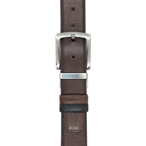 Genuine Soft Leather Handmade Double Sided Man Belt High Quality Calfskin For Pants Metal Buckle Casual Gift For Valentines Day