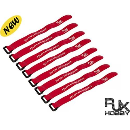 Fasteners Strap Non-Slip Silicone fasteners Battery Straps fasteners Toys Battery Strap 250mm 8pcs fasteners Straps Red