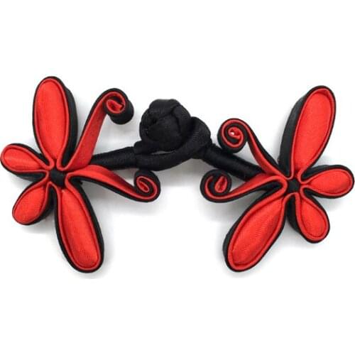 HAND MADE traditional Red butterfly button for tang costume dresing High-end Clothing Buttons for clothing Sewing