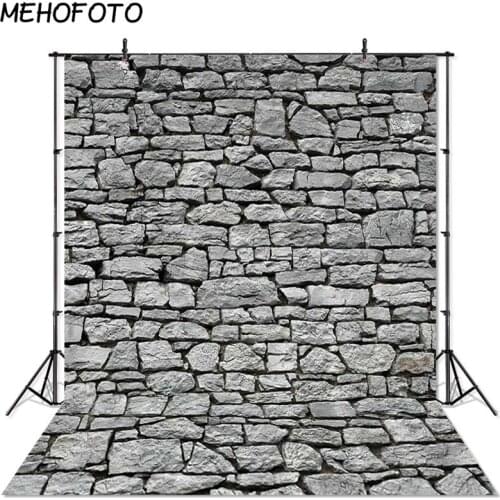 MEHOFOTO Grey Stone Wall Backdrop Retro Portrait Photo Booth Backdrops Party Dertoration Wall Photography Background Studio