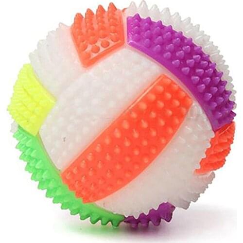 LED Luminous Bouncing Ball Night Light Flash Football Vent Ball Children Pet Game Toy Kids Educational Toys for Children Gifts