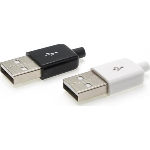 Type A USB Male Connector 4Pin Connector Male Port Jack Tail Sockect Plug Electric Terminals Diy 10pcs/lot