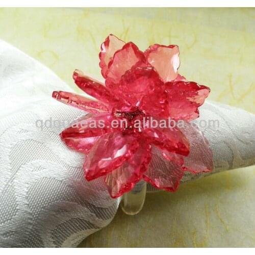 Beaded wedding napkin ring, napkin holder, decoration napkin ring