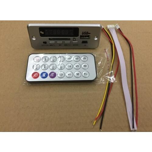 5V-12V universal MP3 decoder board FM radio show MP3 decoder